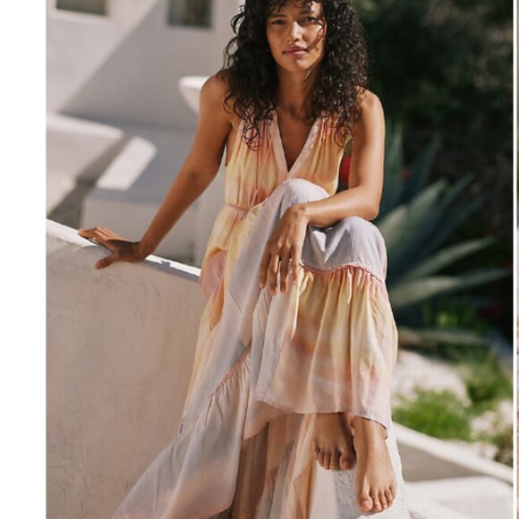 Tiered Ruffle Maxi Dress by PQ Swim - Picture 1 of 10